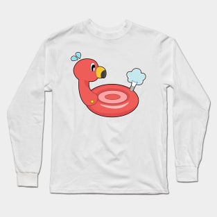 Flamingo Air mattress Long Sleeve T-Shirt